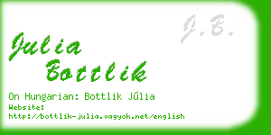 julia bottlik business card